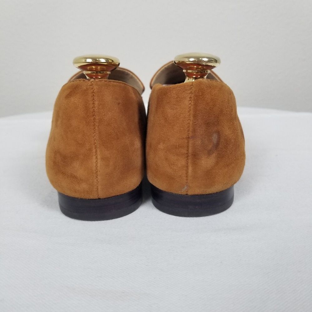 Reformation Brown Suede Quiet Luxury Minimalist Academia Bonnie Loafers Size 10 - Picture 7 of 12